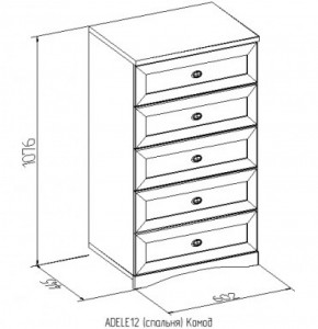 Комод 12 Адель в Новоуральске - novouralsk.mebel-e96.ru
