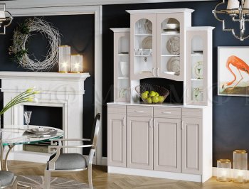 Буфет Констанция 4-х створчатый Мускат (Миф) в Новоуральске - novouralsk.mebel-e96.ru