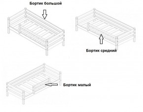 Кровать 2-х ярусная Сонечка с бортиками (лестница наклонная) в Новоуральске - novouralsk.mebel-e96.ru