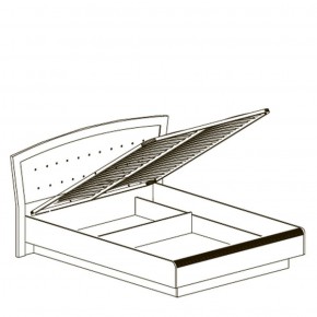 Кровать двойная 1600 с ПМ Афины 368 (Яна) в Новоуральске - novouralsk.mebel-e96.ru