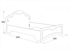 Кровать Ольга-10 МДФ (1400) в Новоуральске - novouralsk.mebel-e96.ru