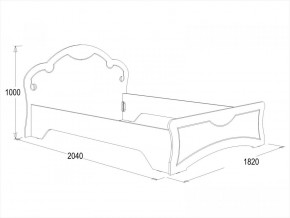 Кровать Ольга-10 МДФ (1600) в Новоуральске - novouralsk.mebel-e96.ru