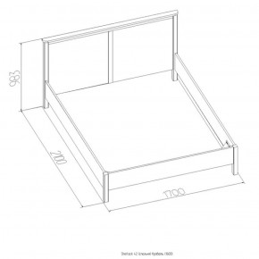 Кровать Шерлок 1800 орех 1600*2000 в Новоуральске - novouralsk.mebel-e96.ru