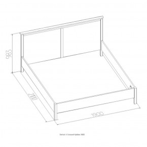 Кровать Шерлок 900 дуб сонома 900*2000 в Новоуральске - novouralsk.mebel-e96.ru