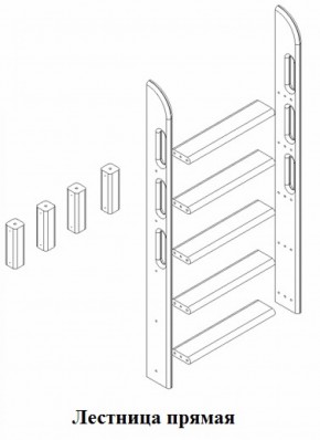 Кровать Сонечка 2-х ярусная (модульная) в Новоуральске - novouralsk.mebel-e96.ru