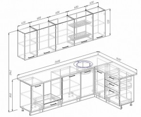 Кухонный гарнитур угловой Бланка 2600х1600 в Новоуральске - novouralsk.mebel-e96.ru