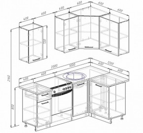 Кухонный гарнитур угловой Графика 2000х1200 в Новоуральске - novouralsk.mebel-e96.ru