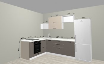 Угловой кухонный гарнитур Санвут 1516х2100 мм в Новоуральске - novouralsk.mebel-e96.ru