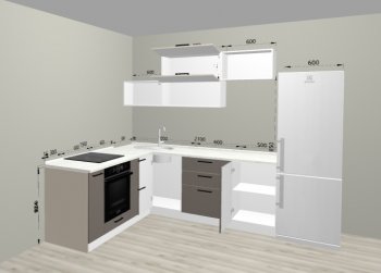 Угловой кухонный гарнитур Санвут 1516х2100 мм в Новоуральске - novouralsk.mebel-e96.ru