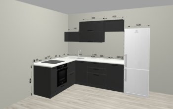 Угловой кухонный гарнитур Санвут 1516х2100 мм в Новоуральске - novouralsk.mebel-e96.ru