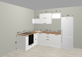 Угловой кухонный гарнитур Санвут 1516х2100 мм в Новоуральске - novouralsk.mebel-e96.ru
