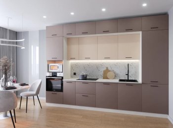 Кухонный гарнитур Латте 3400 мм (Санвут) в Новоуральске - novouralsk.mebel-e96.ru