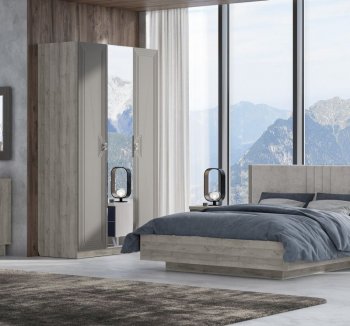 Спальный гарнитур Лежер модульный, холст вулканический (СанТан) в Новоуральске - novouralsk.mebel-e96.ru