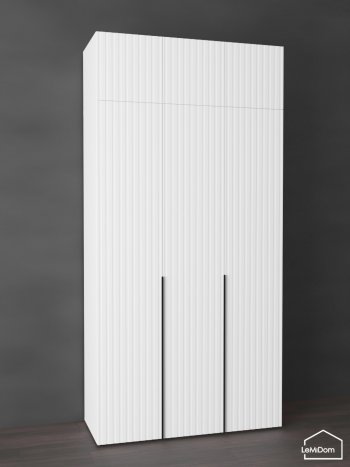 Шкаф с антресолью 1200 мм Linnea MHR-3A-1 2450х1200х510 (Белый-М 11.1.1) в Новоуральске - novouralsk.mebel-e96.ru