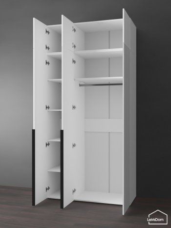 Шкаф с антресолью 1200 мм Linnea MHR-3A-1 2450х1200х510 (Белый-М 11.1.1) в Новоуральске - novouralsk.mebel-e96.ru