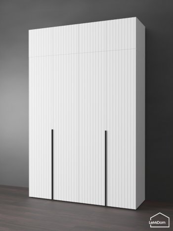 Шкаф с антресолью 1600 мм Linnea MHR-4A-1 2450х1600х510 (Белый-М 11.1.1) в Новоуральске - novouralsk.mebel-e96.ru