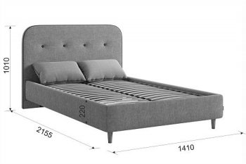 Кровать с основанием Лео 120х200 см (Мебельсон) в Новоуральске - novouralsk.mebel-e96.ru