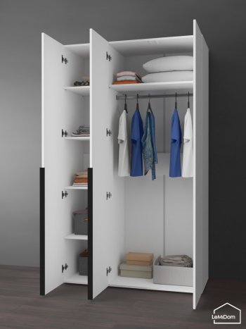 Шкаф Linnea MHR-3-1 2050х1200х510 (Белый-М 11.1.1) в Новоуральске - novouralsk.mebel-e96.ru