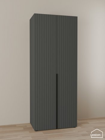 Шкаф Linnea MHR-2 2050х800х510 (Графит-М 11.1.25) в Новоуральске - novouralsk.mebel-e96.ru