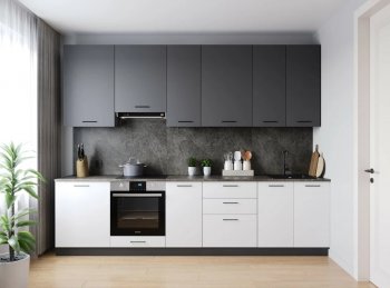 Кухонный гарнитур высокий Лофт 3000 мм (Санвут) в Новоуральске - novouralsk.mebel-e96.ru