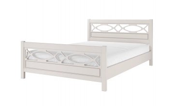 Кровать из массива Лоренса льняной (БМ) в Новоуральске - novouralsk.mebel-e96.ru