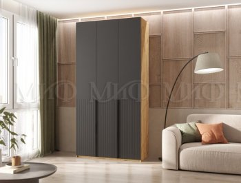 Шкаф 1200 мм Марвэл крафт/графит (Миф) в Новоуральске - novouralsk.mebel-e96.ru