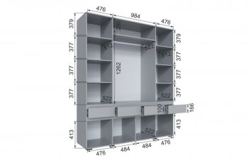 Шкаф 2000 мм Мерида серый камень/графит (Микон) в Новоуральске - novouralsk.mebel-e96.ru
