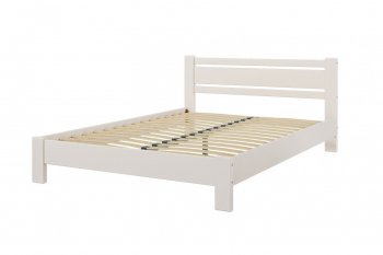 Кровать из массива Милс льняной (БМ) в Новоуральске - novouralsk.mebel-e96.ru