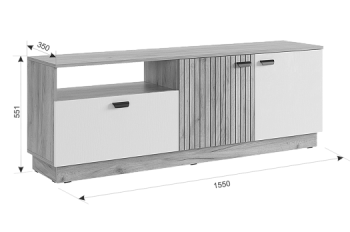 Стенка Моди К1 (Мебельсон) в Новоуральске - novouralsk.mebel-e96.ru