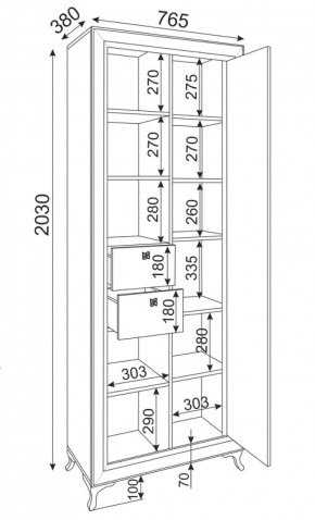 Библиотека Саванна М21 (Риннер) в Новоуральске - novouralsk.mebel-e96.ru