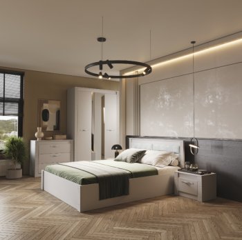 Спальный гарнитур Монако Кашемир (модульный) (БТС) в Новоуральске - novouralsk.mebel-e96.ru