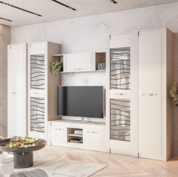 Стенка Монако Кашемир комп.4 (модульная) (БТС) в Новоуральске - novouralsk.mebel-e96.ru