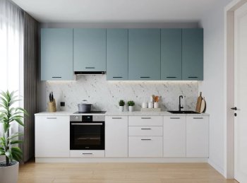 Кухонный гарнитур высокий Ниагара 3000 мм ЛДСП/МДФ (Санвут) в Новоуральске - novouralsk.mebel-e96.ru