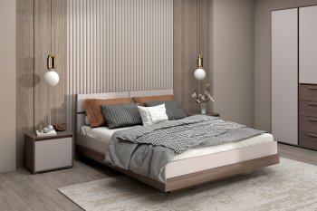 Спальный гарнитур Ника, модульный (Зарон) в Новоуральске - novouralsk.mebel-e96.ru