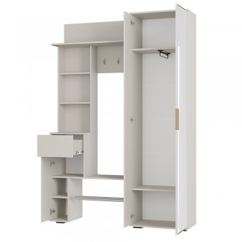 Прихожая Ницца ПР-04 Кашемир (БТС) в Новоуральске - novouralsk.mebel-e96.ru