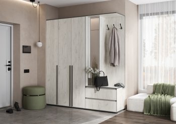 Прихожая Норд+Шкаф 1200, крафт белый (Миф) в Новоуральске - novouralsk.mebel-e96.ru