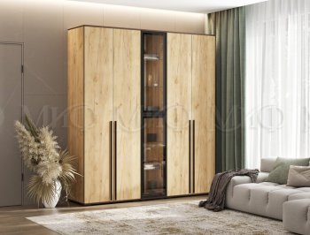 Шкаф Норд+ пенал со стеклом (Миф) в Новоуральске - novouralsk.mebel-e96.ru