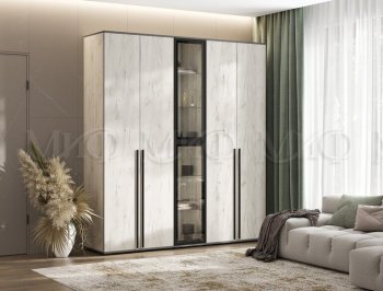 Шкаф Норд+ пенал со стеклом (Миф) в Новоуральске - novouralsk.mebel-e96.ru