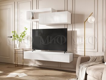 Стенка Норд-2 белый глянец (Миф) в Новоуральске - novouralsk.mebel-e96.ru