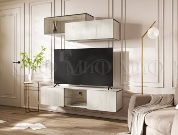 Стенка Норд-1 дуб крафт белый (Миф) в Новоуральске - novouralsk.mebel-e96.ru