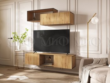 Стенка Норд-1 дуб крафт (Миф) в Новоуральске - novouralsk.mebel-e96.ru