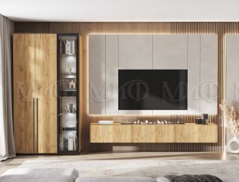 Стенка Норд дуб крафт (Миф) в Новоуральске - novouralsk.mebel-e96.ru