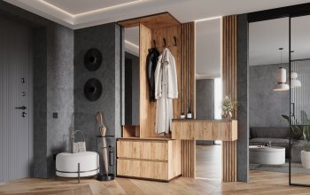 Прихожая+Тумба с зеркалом Норд (Миф) в Новоуральске - novouralsk.mebel-e96.ru