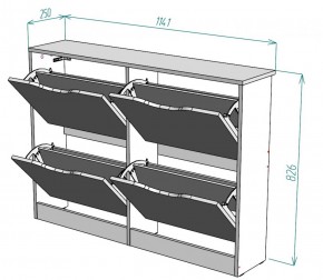 Обувница W12 (ЯАС) в Новоуральске - novouralsk.mebel-e96.ru