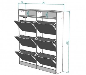 Обувница W18 (ЯШТ) в Новоуральске - novouralsk.mebel-e96.ru