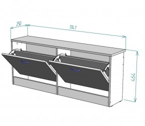 Обувница W19 (ЯАС) в Новоуральске - novouralsk.mebel-e96.ru