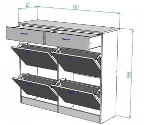 Обувница W25 (ЯАС) в Новоуральске - novouralsk.mebel-e96.ru