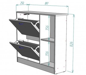 Обувница W29 (ДСС) в Новоуральске - novouralsk.mebel-e96.ru