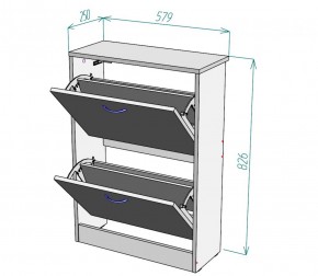 Обувница W3 (ДМ) в Новоуральске - novouralsk.mebel-e96.ru