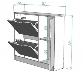 Обувница W32 (ДСС) в Новоуральске - novouralsk.mebel-e96.ru